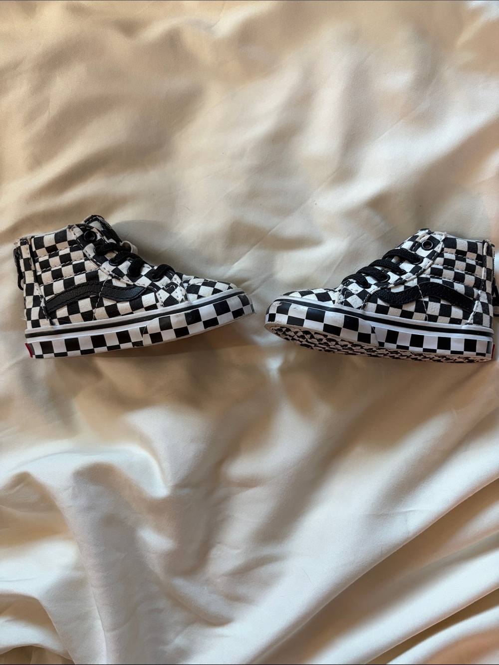 Vans Kids Black & White Checkerboard High-Tops
